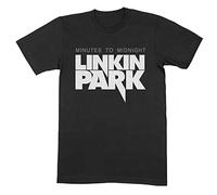 Linkin Park T-shirt Minutes To Midnight Licence Officielle Manches Courtes Noir Hommes Garçon Short Sleeve, Noir , L