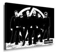 Linkin Park Toile sur châssis 100 x 70 cm Impression d'art sur toile Pop Art Peinture murale Décoration Étoiles Musiques Stars