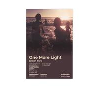 Linkin Poster de l'album de musique LK Park One More Light Cover Liste des pistes du groupe de rock vintage - Décoration pour chambre à coucher, bureau - Cadeau idéal - 40 x 60 cm
