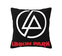 Linkin Rock Band Park Housse de Coussin 45x45 cm - Taie d’Oreiller Déco Musique Rock - Coussin pour Canapé Lit Salon - Fan de Groupe Cadeau Toutes Saisons 12"x12"