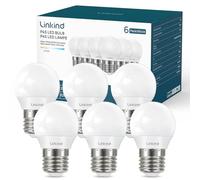 Linkind Ampoule LED E27 Golf P45, 3,4W=40W/470lm, 2700K Blanc Chaud, Ampoule LED G45 E27, Classe Énergétique D, Angle 240°, Non Dimmable, Lot de 6