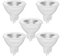 Linkind Ampoules LED GU5.3 MR16 12V, 5W Equivalent à 50W Lampe Traditionnelle, Blanc Chaud 2700K, 520LM, 36° Angle, Ampoules LED Spot 12V, Non Dimmable, Lot de 5
