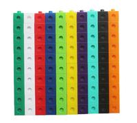 Linking Cubes, 100 pièces, Cubes Éducatifs, Cube Activity Kit, pour calculer les mathématiques, Blocs Construction Math Toys, numberblocks empilables pour Enfants de 3+ Ans, Pour garçons et filles