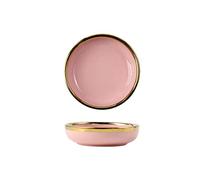 LINKIO Assiette de Grignotage 3.1 pouces céramique trempette de la sauce plats for collations ketchup condiments couches porcelaine assaisonnant soja tremper 4 pièces Assiettes de Dessert