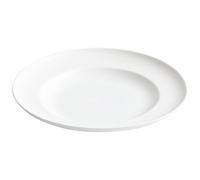 LINKIO Assiette de Grignotage Assiette vaisselle assiette creuse profonde grande végétale en céramique blanche domestique Assiettes de Dessert