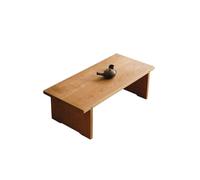 LINKIO Table Basse Petite Table Basse en Bois Massif, Style Wabi-sabi, Simple, mortaise et Tenon, Petite Table à thé, Table d'appoint for canapé Table ModerCenter pour Le Salon(110cm)