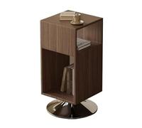 LINKIO Table D'appoint Rustique Table d'appoint rotative, Meuble de canapé Simple, Salon, Petit Rangement for Le thé Table De Bout pour Le Salon