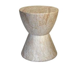 LINKIO Table D'appoint Rustique Table de Chevet créative côté canapé Appartement d'hébergement chez l'habitant Salon Rond Chambre à Coucher café Table De Bout pour Le Salon