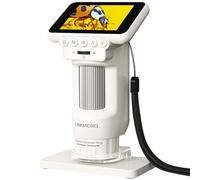 LINKMICRO LM013 Microscope portable pour enfants et adultes avec écran de 2,8 pouces, loupe microscope USB avec 8 lumières LED