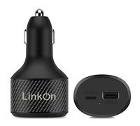 LinkOn 112W Chargeur De Voiture en USB-C avec Ports 90W PD3.0 PPS Et 18W QC3.0 Compatible avec MacBook Air/Pro HP Dell ASUS Acer Lenovo Xiaomi Samsung Huawei FCP SCP Apple iPhone iPad