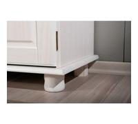 Bahut Bas en Bois Massif "Alienor" 130cm Blanc