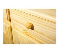 Inter Link Bahut bois Alienor 2 portes 2 tiroirs 88 cm Naturel