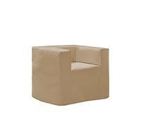 Links - Evolution Plus Fauteuil Pouf + Matelas orthopédique. Dim. 78 x 78 x 69H cm. Microfibre. Marron