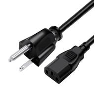 LINKSQ Câble d'alimentation universel avec prise jack universelle - 1 m - Calibre 18 AWG - 41 brins - Cuivre sans oxygène - 3 broches (NEMA 5-15P à IEC320 C13) - 10 A - 125 V CA