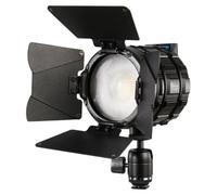 Linkstar Mini LED Fresnel Lucia L-1.5-K1 15W - lampe LED compacte avec filtre fresnel intégré et batterie NP-F