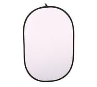 Linkstar réflecteur 2 en 1 argent/blanc 100x150 cm pliable avec housse de transport