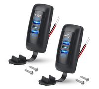 Linkstyle Chargeur USB pour Voiture, Double Prise USB QC3.0 A & PD3.0 Type C Adaptateur de Charge pour Voiture 12V/24V, 2Pcs