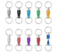 Linkstyle Porte-clés à Libération Rapide Détachable, Séparateur d'Anneau, Porte-clés à Déconnexion Rapide, 10 Pièces