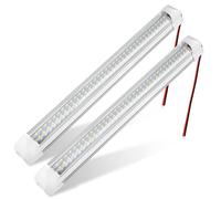 Linkstyle Réglette LED 12V Intérieure, 1200LM Barre LED Intérieure 108 LEDs avec Interrupteur, Lumière Camping-Car Van Aménagé Voiture Caravane Bateau, 2PCS