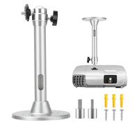 Linkstyle Support Plafond pour Vidéoprojecteur, Rotation 360° & Inclinaison 90°, 18cm Support Universel Mural/Plafond pour Mini Projecteur Home Cinéma, Charge Max 2 kg
