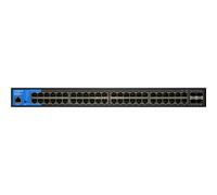 Linksys LGS352MPC - Commutateur - Géré - 48 x 10/100/1000 (PoE+) + 4 x SFP+ 10 Go (liaison montante) - Montable sur rack - PoE+ (740 W)