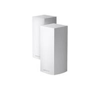 Linksys Système Wi-Fi 6 Mesh Wlan Triple Bande Velop MX10600 AX5300 (Routeur Répéteur Amplificateur de Signal Jusqu'à 525 M2 pour Plus de 100 Appareils, Mu-Mimo, Contrôle Parental, Pack de 2, Blanc)