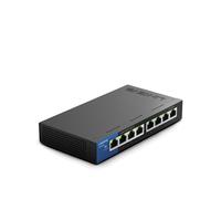 Linksys Switch Gigabit LGS108 8 Ports RJ45 10/100/1000 Non-Manageable, Boîtier Métal, Montage Mural, Capacité 16 Gbit/s, IEEE 802.3az