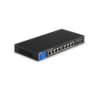 Linksys Switch Gigabit Poe+ à 8 Ports Lgs310Mpc-Eu (110 W Avec Emplacements pour 2 Ports Uplink Sfp Gigabit, ethernet Manageable Intelligent Avec Boîtier Métallique, Bureau Ou Mur)