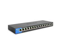 Linksys Switch Non Manageable Gigabit Avec 16 Ports Lgs116-Eu (ethernet Maison et Bureau Avec Boîtier Métallique, Séparateur ethernet au Mur Ou sur Un Bureau, Plug & Play)