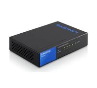 Linksys Switch Non Manageable Gigabit Avec 5 Ports Lgs105-Eu(ethernet Maison et Bureau Avec Boîtier Métallique, Séparateur ethernet au Mur Ou sur Un Bureau, Plug & Play)