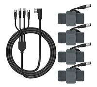 LinkTap 4X Débitmètre BSPT 1 Câble de Connexion 4-en-1 1.5m, Utilisé avec Le Contrôleur Intelligent d’Irrigation ValveLinker 4 Zones, Compatible avec des câbles d’Extension de 2/5/10m
