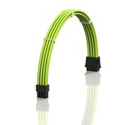 LINKUP - AVA 30cm 8-Broches (4+4) CPU ATX Carte Mère Alimentation PSU Câble d'Extension Tressé Manchon Personnalisé Mod PC avec Peignes | Pack Unique | 300mm - Vert