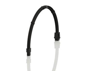 LINKUP - AVA 50cm 4-Broches CPU ATX Carte Mère Alimentation PSU Câble d'Extension Tressé Manchon Personnalisé Mod PC avec Peignes | Pack Unique | 500mm - Noir
