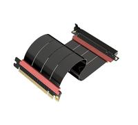LINKUP - AVA5 Câble Riser PCIE 5.0 | Prêt pour RTX5090 RX9070 GPU | Vitesse x16 128Go/s | Compatible avec PCIe 4.0 & WRX80/WRX90E | 180 Degrés, Noir 20cm (Longueur Totale 24cm)