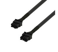 LINKUP Câble d’Alimentation PCIe 8 Broches, Compatible avec PSU modulaires Corsair Type 3/4, 8 Broches ATX PSU mâle vers 6+2 Broches GPU mâle UL1571 18AWG câble gainé pour Carte Graphique, 75cm Noir