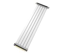 LINKUP - Câble de montée PCIe 4.0 Gen 4 x16 - Prêt pour RTX 4090 RX7900 - Améliorez vos performances de jeu - 90 degrés blanc (30 cm)