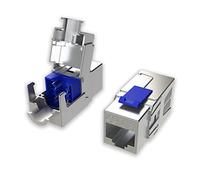 LINKUP - [Certificado GHMT y DSX8000] Conector de Cable Ethernet Cat8 (Paquete de 2) Conector RJ45 Keystone┃Para 2000MHz 2GHz 40G Cable de LAN Solido y Dobladamente Blindado 22AWG-24AWG