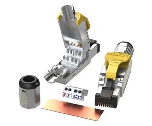 LINKUP - [Certificado GHMT y DSX8000] Conector de Cable Ethernet Cat8 (Paquete de 2) RJ45 Enchufe de Terminación de Campo┃Para 2000MHz 2GHz 40G Cable de LAN Solido y Dobladamente Blindado 22AWG-24AWG