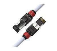 LINKUP - Certifié Versiv┃Câble Ethernet Cat7-30cm (Pack de 12) 10G Câbles Patch RJ45 S/FTP Double Blindage┃Pour Routeur Panneau Commutation LAN Réseau Internet Jeu┃Très Haut Debit┃26AWG Blanc