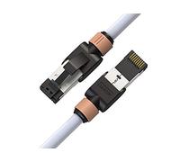 LINKUP - Certifié Versiv┃Câble Ethernet Cat7-60cm (Pack de 3) 10G Câbles Patch RJ45 S/FTP Double Blindage┃Pour Routeur Panneau Commutation LAN Réseau Internet Jeu┃Très Haut Debit┃26AWG Blanc