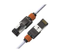 LINKUP - Certifié Versiv┃Câble Ethernet Cat7-90cm (Pack de 12) 10G Câbles Patch RJ45 S/FTP Double Blindage┃Pour Routeur Panneau Commutation LAN Réseau Internet Jeu┃Très Haut Debit┃30AWG Blanc