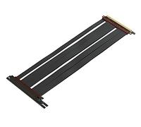 LINKUP - Extreme4+ PCIe 4.0 X16 Câble de Montage [RTX4090 RX6950XT x570 Z690 Testé] Blindé Twinax Haute Vitesse Montage Vertical Gaming PCI Express Gen4 | Prise Universelle 90 Degrés (30cm)