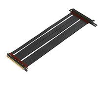 LINKUP - Extreme4+ PCIe 4.0 X16 Câble de Montage [RTX4090 RX6950XT x570 Z690 Testé] Blindé Twinax Haute Vitesse Montage Vertical Gaming PCI Express Gen4 | Prise à Angle Gauche (40cm)
