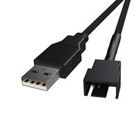 LINKUP - USB to 3/4-Pin PWM 5V | Sleeved Fan Power Cable Adapter | USB 2.0, 3.0, 3.1