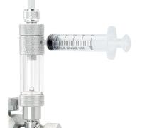 LINLAN Remplissage Facile d'eau CO2 Compteur de Bulles avec Clapet Anti-Retour et Ajout d'eau pour Régulateur de CO2 pour Aquarium Planté (Connexion Filetée)