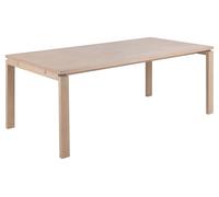 Linley table de salle à manger 100x200cm préparé pour des plaques supplémentaires plaqué chêne.