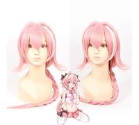 LINLINCD Anime Apocrypha Fate/Aller Astolfo Cosplay Perruque Longue Rose Tressage Cheveux Synthétiques Halloween Costume Fête Jeu Perruques pour Femmes