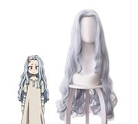 LINLINCD - Anime Coer Wig. Anime My Hero Academia Eri Chisaki Femme Gris Bleu Perruque Cosplay Perruques synthétiques résistantes à la chaleur + Bonnet de perruque gratuit