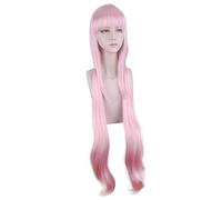 LINLINCD Anime Cosplay Perruque 100 cm Jeu Anime. Nekopara Vanille Femmes Longue Perruque Cosplay Perruques Jouer Cheveux Rose Poudré Halloween 1:1 Perruques