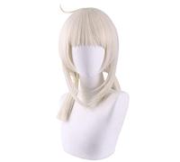 LINLINCD Anime Cosplay Perruque 45 cm Game Genshin Impact Project Cosplay Trèfle Perruque Jeu Perruques Halloween Cosplay Poudre en Blanc